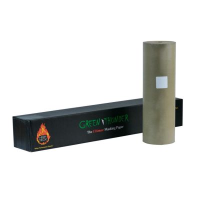 HITMP470GT-18 image(0) - High Teck Products Green Thunder MP470GT-18 Masking Paper, 18 in W x 700 ft L, Polycoated Paper, 30 lb Basis