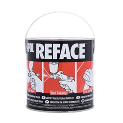 UPO0733 image(0) - U Pol Products REFACE UP0733 2K Polyester Spray Putty, 2.5 L Tin, White