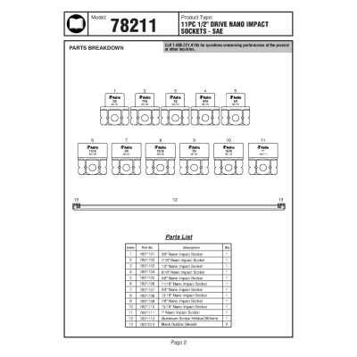 AST7821110 image(0) - Astro Pneumatic 1/2 inch 15/16 Impact Nano Socket