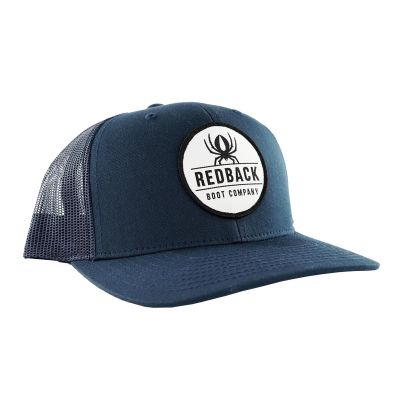 RDBHATRTNB image(0) - Redback Boots USA Retro Trucker Hat w Patch-Navy Blue