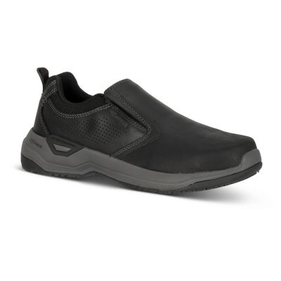 FSIA9007-12D image(0) - Avenger Work Boots Foreman MAX Low Slip-On - Men's - CN|EH|SR|SF - Black - Size: 12 - D - (Regular)