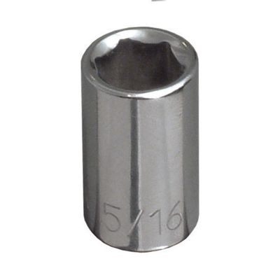 KLE65600 image(0) - Klein Tools 3/16-Inch Standard 6-Point Socket, 1/4-Inch Drive