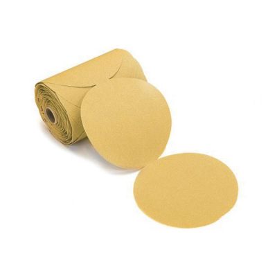 MRK23342240 image(0) - Mirka Abrasives Bulldog Gold 23342240 23 Series Semi-Open Coated Link Roll Sanding Disc, 6 in, P240 Grit, Aluminum Oxide