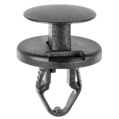 AVC20826 image(0) - AUVECO 20826 Push-Type with Closed End Fender Apron Retainer, 19 mm Dia Head x 14 mm L Stem, Nylon, Black