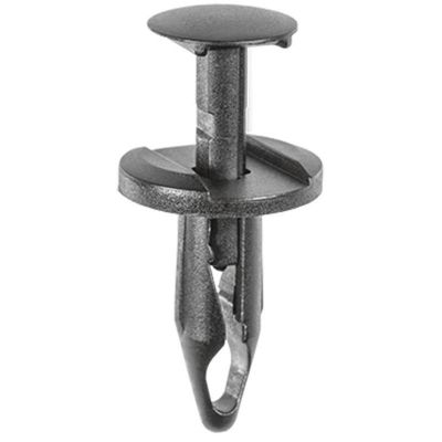 AVC19801 image(0) - AUVECO 19801 Push-Type with Closed End Type 3 Wheel Opening Molding Retainer, 19/32 in Dia Head x 3/4 in L Stem