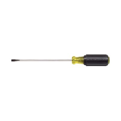 KLE6014 image(0) - Klein Tools 3/16-Inch Cabinet Screwdriver, 4-Inch Round Shank