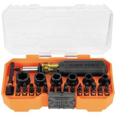 KLE33808 image(0) - Klein Tools Grab-And-Go Impact Socket Set, SAE, 7-Piece