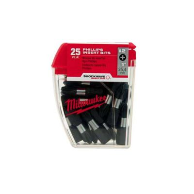 MLW48-32-4607 image(0) - Milwaukee Tool SHOCKWAVE 1" SQ2 IMPACT BIT 10 Contractor Pack