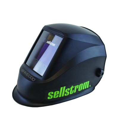 SRWS26200 image(0) - Sellstrom Welding Helmet - Auto Darkening - Thermoplastic - 3.94-inch x 2.36-inch Viewing Area - Shade 4/9-13 Variable ADF - Ratcheting Headgear - Black - Advantage Plus Series