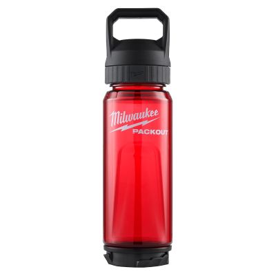 MLW48-22-8371R image(0) - Milwaukee Tool PACKOUT 25oz Bottle with Chug Lid - Red