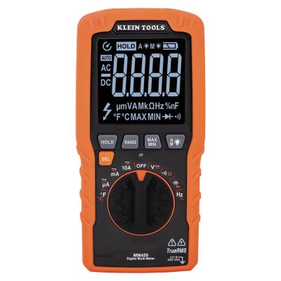KLEMM450 image(0) - Klein Tools Slim Digital Multimeter, TRMS Auto-Ranging, 600V, Temp