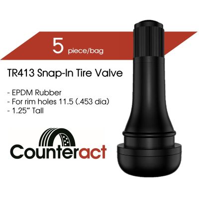 COUT13 image(0) - Counteract TR413 Counteract Tire Valve 42.5mm (5pk)