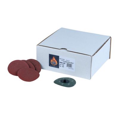 HIT380-25 image(0) - High Teck Products 380-25 R-Style Disc, 3 in Dia, 80 Grit, Aluminum Oxide, Polymer Backing