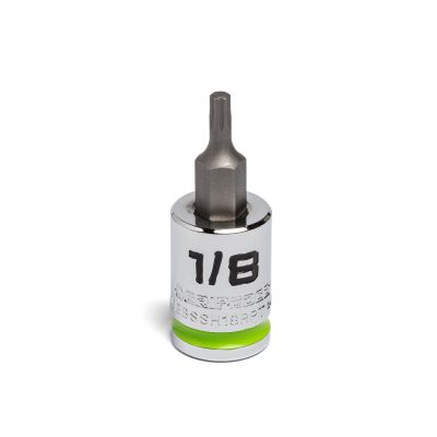 GETGEBSSH18RPT image(0) - Grip Edge Tools 1/8" 3/8" Dr Short RPT Hex Bit Socket