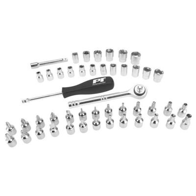 WLMW1177 image(0) - Wilmar Corp. / Performance Tool 47 pc. 1/4" Drive Socket Set