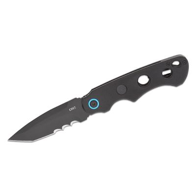 CRK2606 image(0) - CRKT (Columbia River Knife) A.B.C. (All. Bases. Covered.) 12C27 Oxide Veff Serrationswith  Blade Assisted Folding Knife with Liner Lock G10 Handle - Black