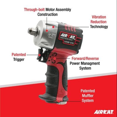 ACA1058-VXL image(1) - AirCat Vibrotherm Drive 1/2" Compact Impact Wrenc