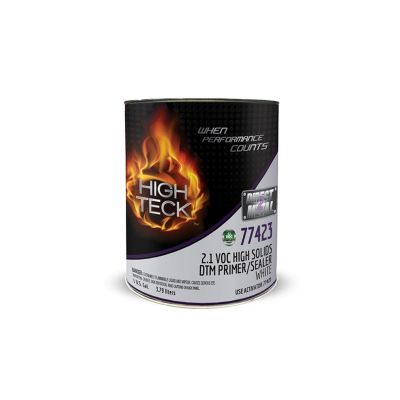HIT77423-1 image(0) - High Teck Products 77423-1 High Solids Primer/Sealer, 1 gal, White, 2.1 lb/gal VOC, 4:1 Mixing