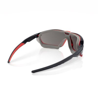 JCK45203 image(0) - Jackson Safety Safety Glasses - HyperGuard G-Series - Smoke Mirror Lens - Black Frame - Gasketed - Hardcoat Anti-Scratch