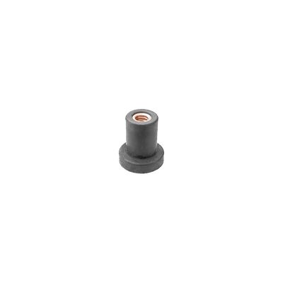AVC13010 image(0) - AUVECO 13010 Well Nut, 1/4 in - 20 TPI Screw x 0.829 in OAL, Neoprene