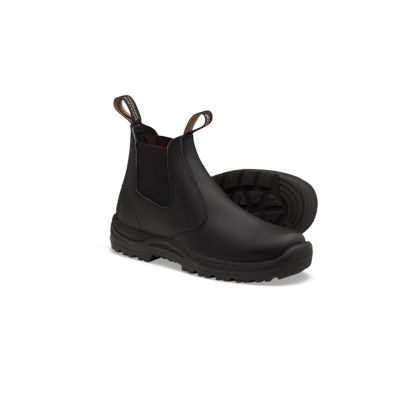 BLU491-110 image(0) - Blundstone Soft Toe Elastic Side Slip-on Boot, Water Resistant, Kick Guard, Black, AU size 11, US size 12