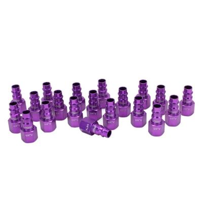 MIL761VC-20 image(0) - Milton Industries ColorFit HighFlowPRO Plugs, V-style Purple, 1/4" NPT Female