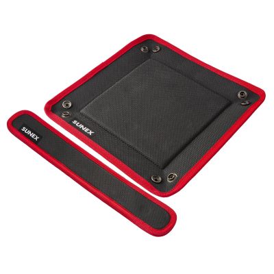 SUNSXMAGPACK image(0) - SUNEX 10 Inch x 10 Inch Folding Magnetic Tray with 2 Inch x 12 Inch Flexible Magnetic Strip Combo Pack