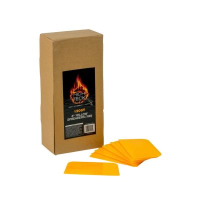 HIT1206Y image(0) - High Teck Products 1206Y Spreader, 6 in W, Plastic, Yellow, Tapered Edge