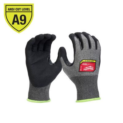 MLW48-73-7030 image(0) - Milwaukee Tool Cut Level 9 High-Dexterity Nitrile Dipped Gloves -Small