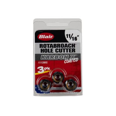 BLR11128KX image(0) - Blair 11/16" Karbon X Rotabroach Cutters - 3PK 11128KX