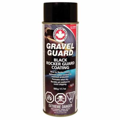 DOMSVG124US image(0) - Dominion Sure Seal SVG124US Gravel Guard, 503 g Can, Black, Aerosol, Coarse Texture