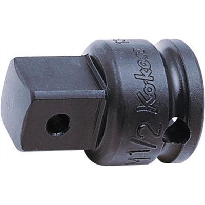 KKN13344A-B image(0) - Ko-ken USA 13344A-B 3/8 Sq. Dr. Adaptor 1/2 Square Length 32.5mm Ball type