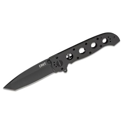 CRKM16-04KS image(0) - CRKT (Columbia River Knife) M16-04KS 12C27 Oxide Plain Blade Folding Knife with Frame Lock Stainless Steel Handle - Black