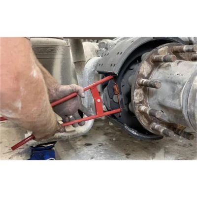 LIS39970 image(1) - Lisle Truck Brake Spring Tool, Red
