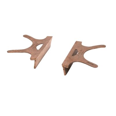 WIL24405 image(0) - Wilton 404-4 Copper Jaw Caps, 4 Inch Jaw Width - 2 Pack