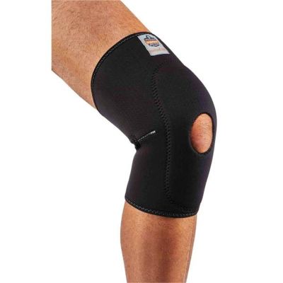 ERG16536 image(0) - Ergodyne 615 2XL Black Knee Sleeve w/ Open Patella/Anterior Pad