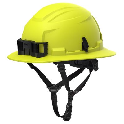 MLW48-73-1657 image(0) - Milwaukee Tool BOLT High Visibility Green Full Brim Safety Helmet &hyphen; Type 2, Class E