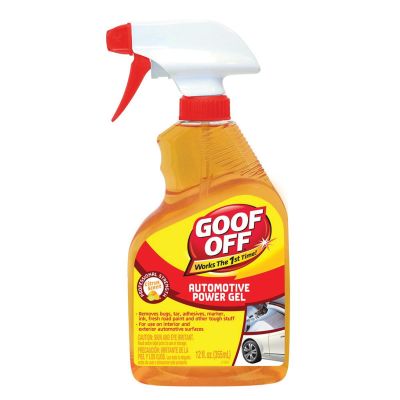 KSPFG795 image(0) - Klean Strip Goof Off FG795 Automotive Power Gel Adhesive Remover, 12 oz Bottle, Clear Orange