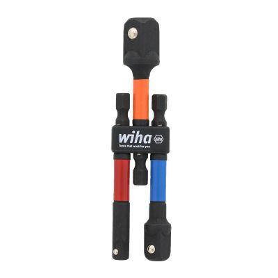 WIH70488 image(0) - WIHA Tools 3 Piece Color Coded Socket Adapters