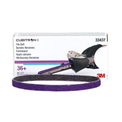 MMM33437 image(0) - 3M Cubitron&trade; II File Belt, 33437, 36+, 10 mm x 330 mm (3/8 in x 13 in), 10 belts