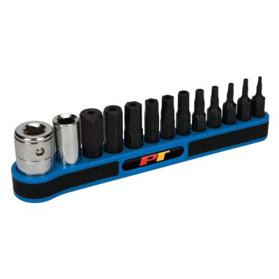 WLMW38971 image(0) - Wilmar Corp. / Performance Tool 13 pc. Metric Bit Socket Set