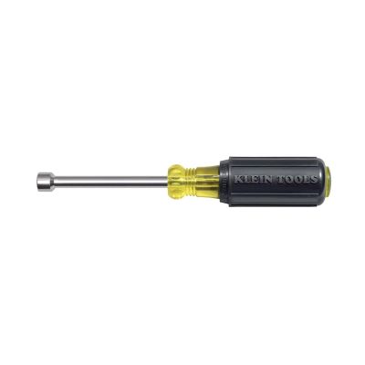 KLE6304MM image(0) - Klein Tools 4mm Nut Driver, 3-Inch Hollow Shaft, Cushion-Grip&trade;