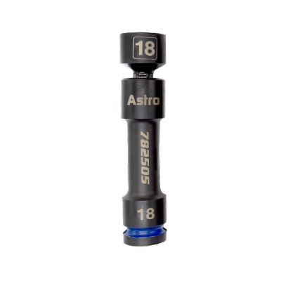 AST782505 image(0) - Astro Pneumatic 1/2 Inch Drive 18mm 12-Point Pinless Heavy-Duty Driveline Impact Socket
