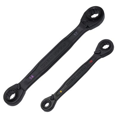 KLE68215 image(0) - Klein Tools 4-in-1 Ratcheting Wrench, Medium