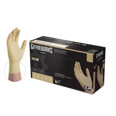 AMXILHD48100 image(0) - Gloveworks XL HD P/F Textured Latex Gloves (100 Gloves/Box)