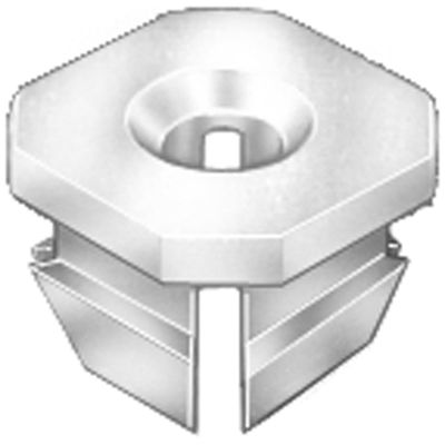 AVC13450 image(0) - AUVECO GM NYLON NUT #8 SCREW SIZE 1/16-5/32 RANGE