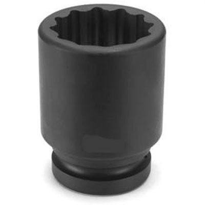 GRE6252MD image(0) - Grey Pneumatic 1-1/2" Drive x 52mm Deep - 12 Point Socket