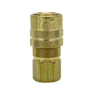 MILS715 image(0) - Milton Industries Industrial Coupler 1/4" NPT Female Brass Air Coupler, M-STYLE&reg; Quick Connect Air Coupler, S-715