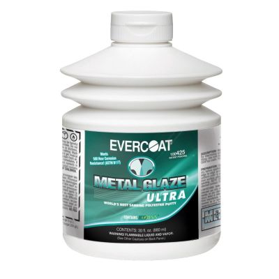 FIB425 image(1) - Fibre glass Evercoat METAL GLAZE Ultra 100425 Sanding Polyester Putty, 880 mL Pumptainer, Green, Liquid
