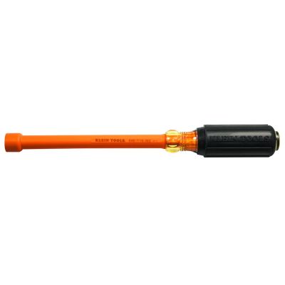 KLE646316INS image(0) - Klein Tools 3/16-Inch Insulated Nut Driver 6-Inch Hollow Shaft